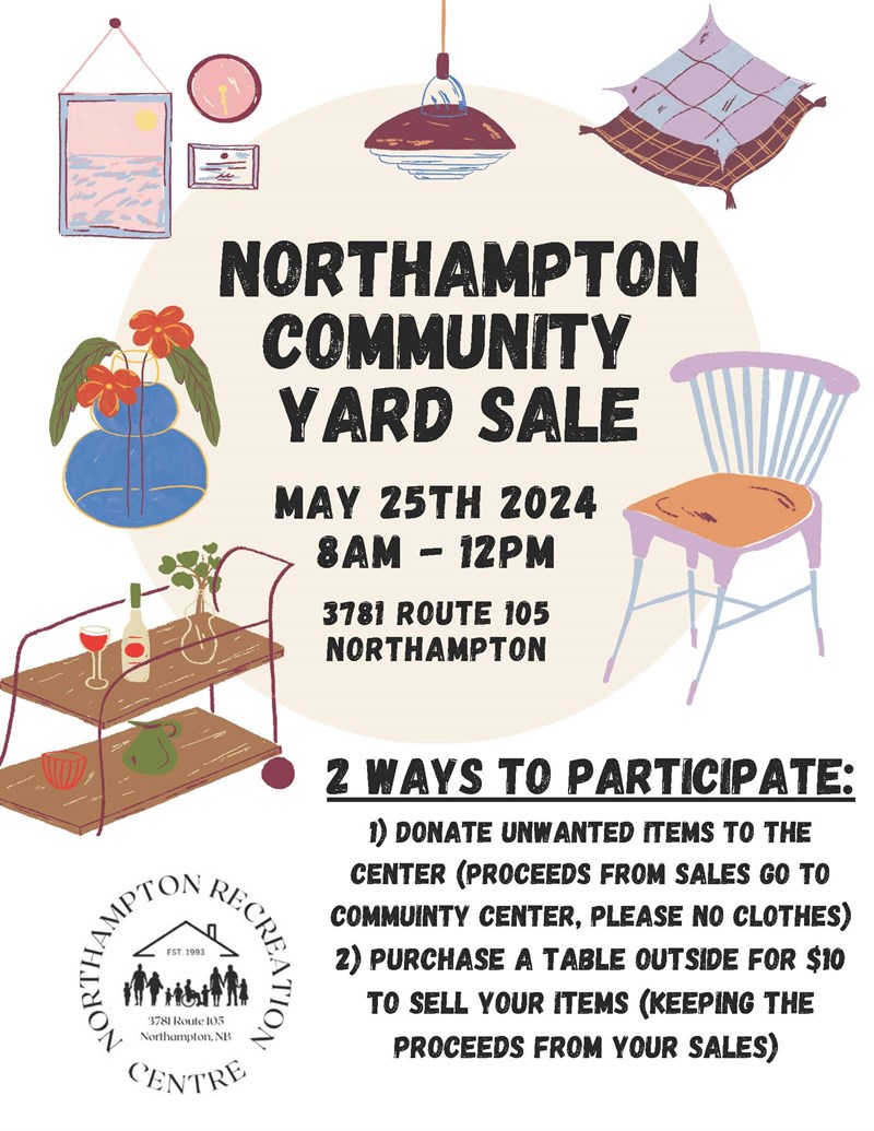 Northampton Rec Centre-Community Yard Sale