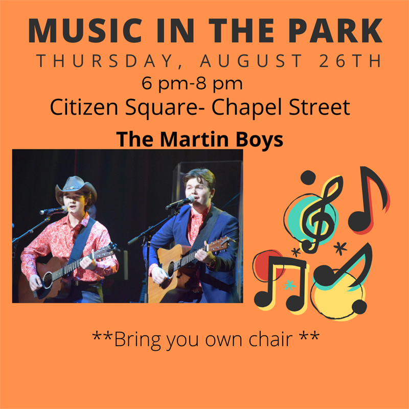 Music in the Park-Cathy Hutch with John Rosengren