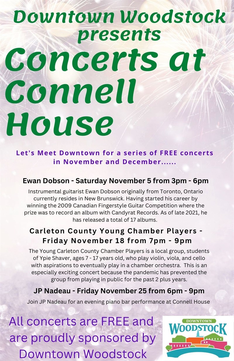 Concerts at Connell House